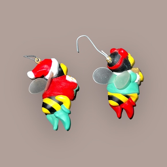 1993 Hallmark Mom & Dad To Bee Christmas Ornaments - Picture 8 of 12